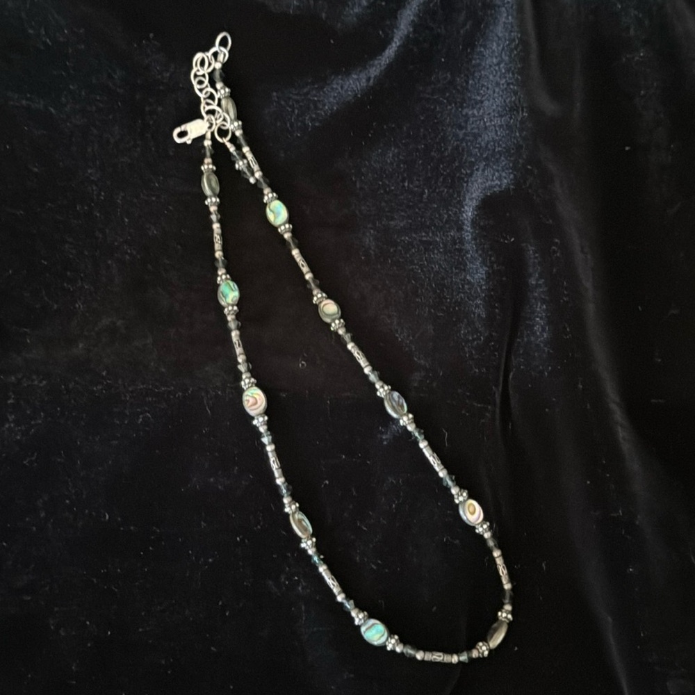 Choker style beaded necklace
